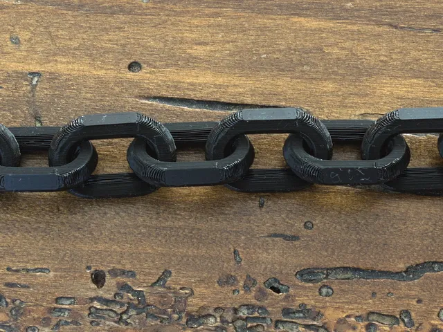 Chain, hexagonal, print in place