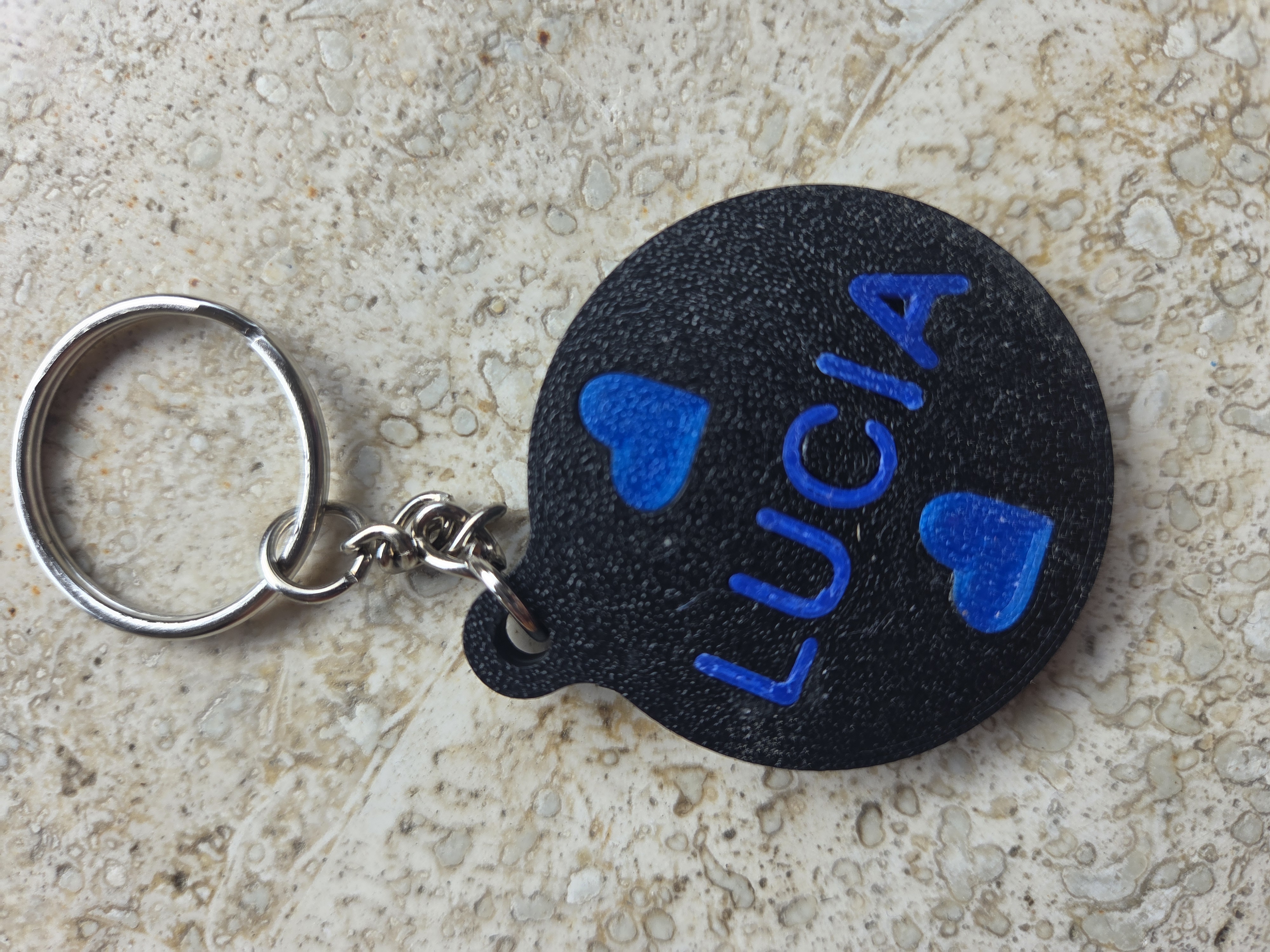 Portachiavi con TAG NFC Personalizzato con il nome Lucia e / INTER