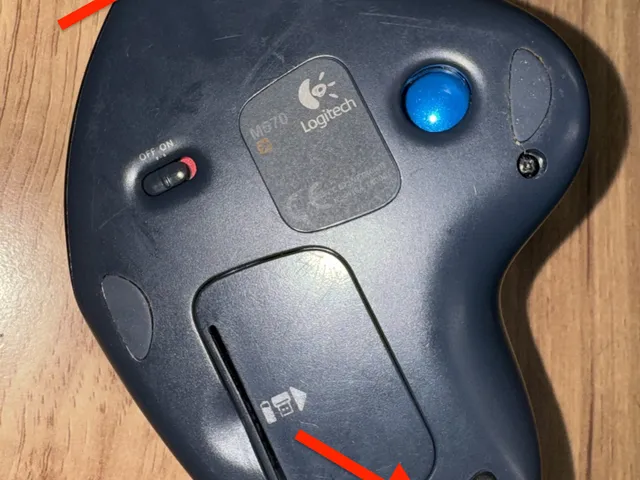 Logitech M570 trackball replacement rubber feet