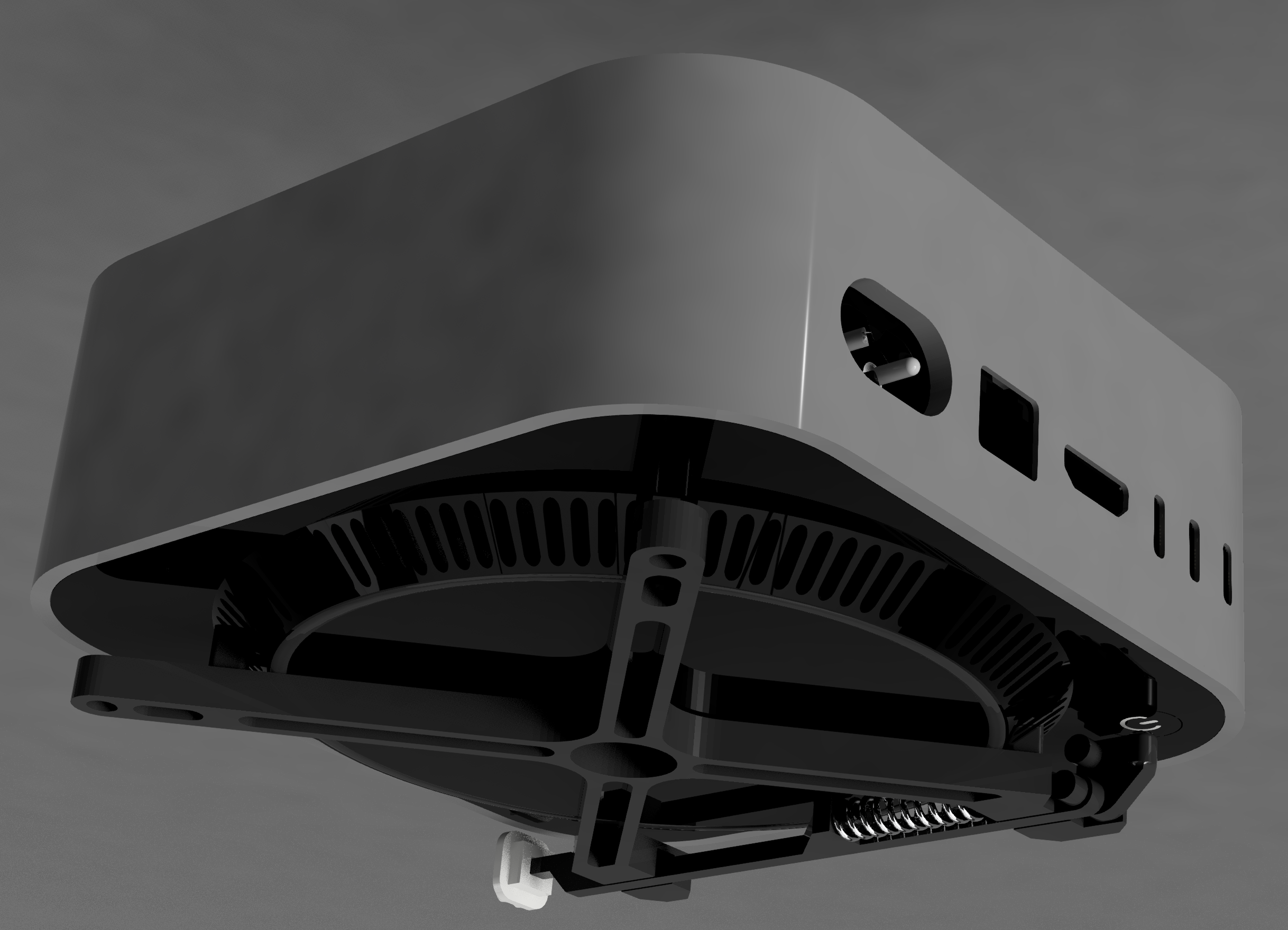 Miniatura 4 do modelo 3D MAC Mini M4 Power Button - Front