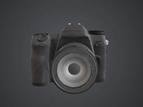 DSLR Camera 3D Printable Model – Professional Photography Prop