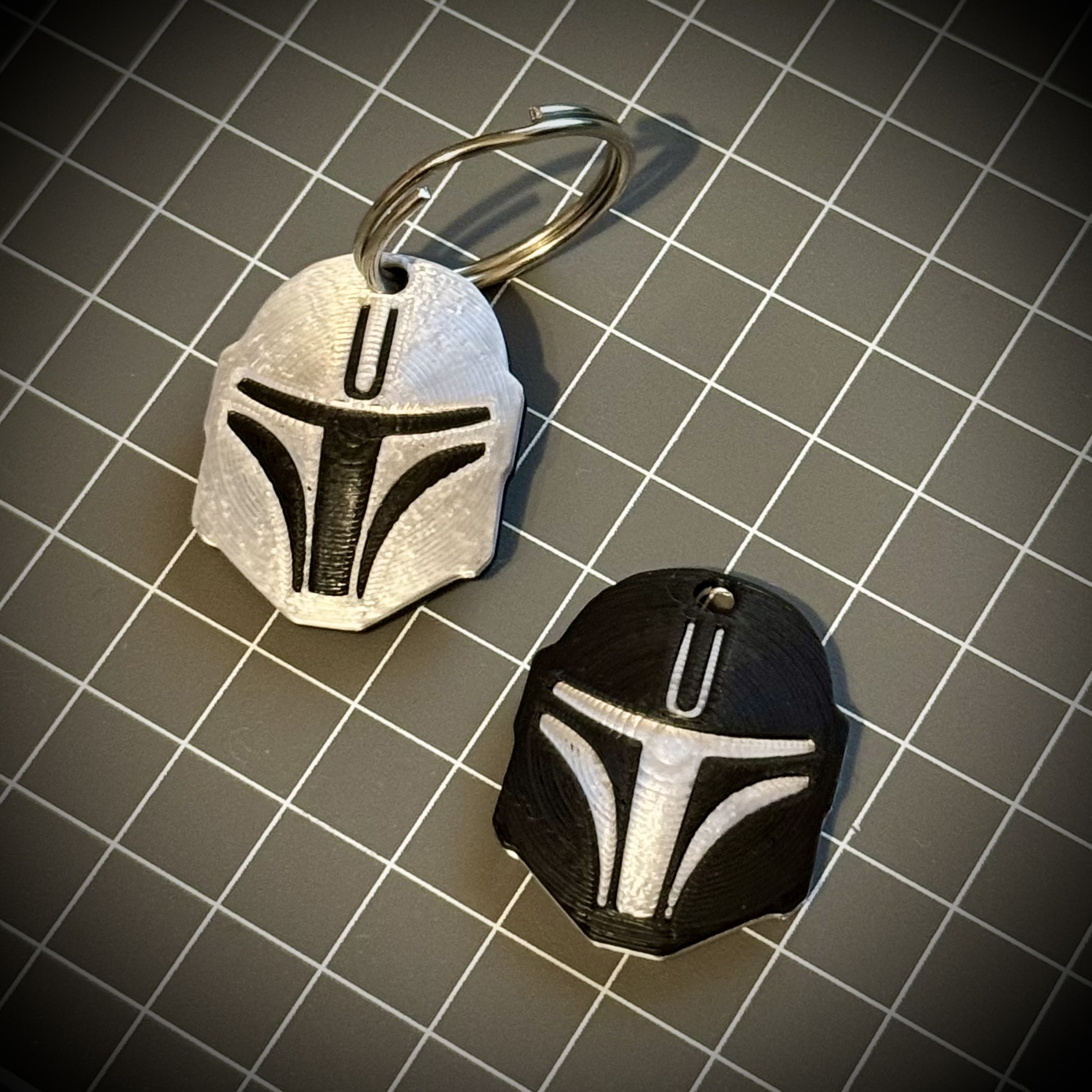 Mandalorian Dome Shaped Key Ring (2 piece for multicolor)