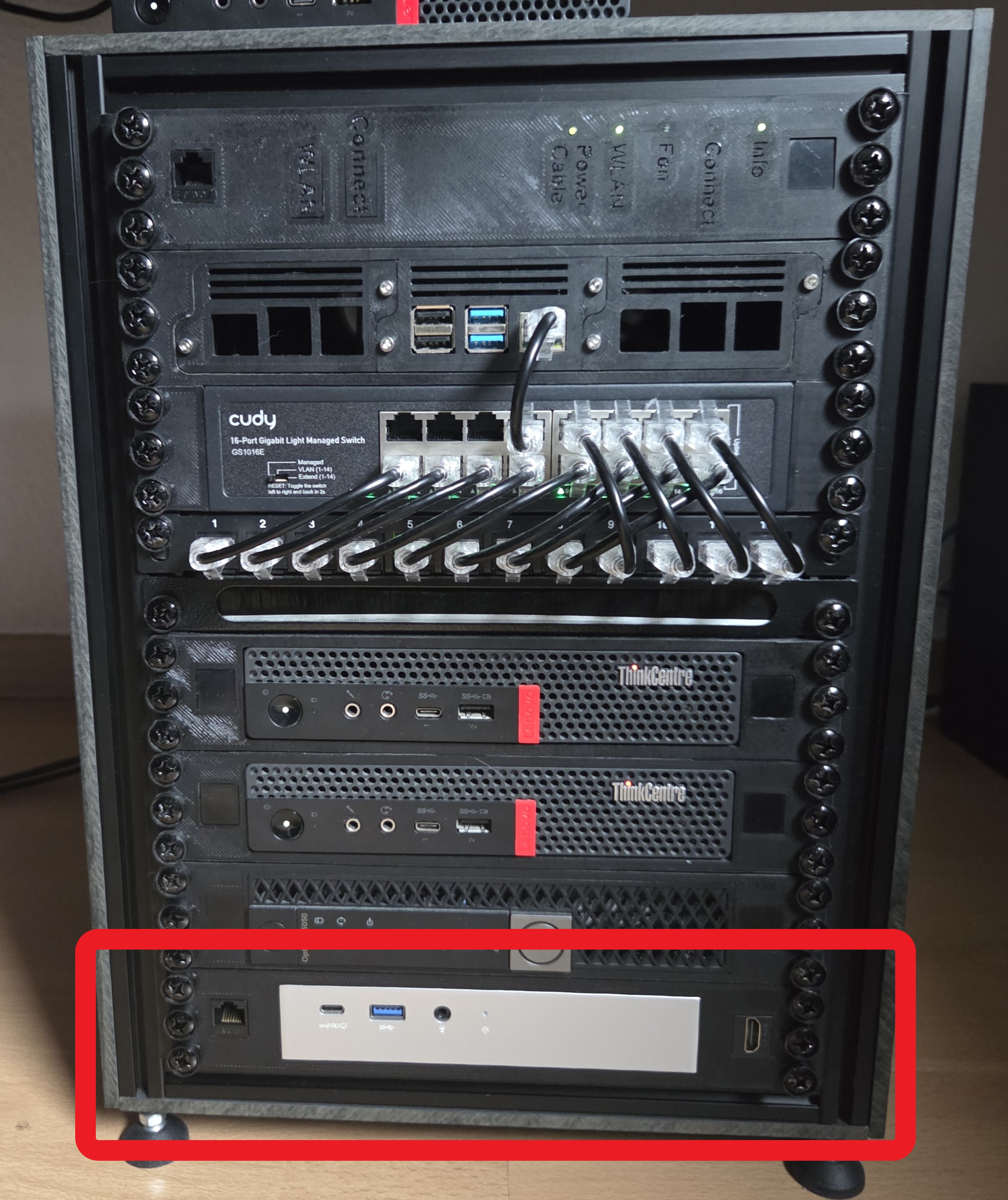 Minisforum TH60 & TH80 10 inch Rackmount with Keystone slots