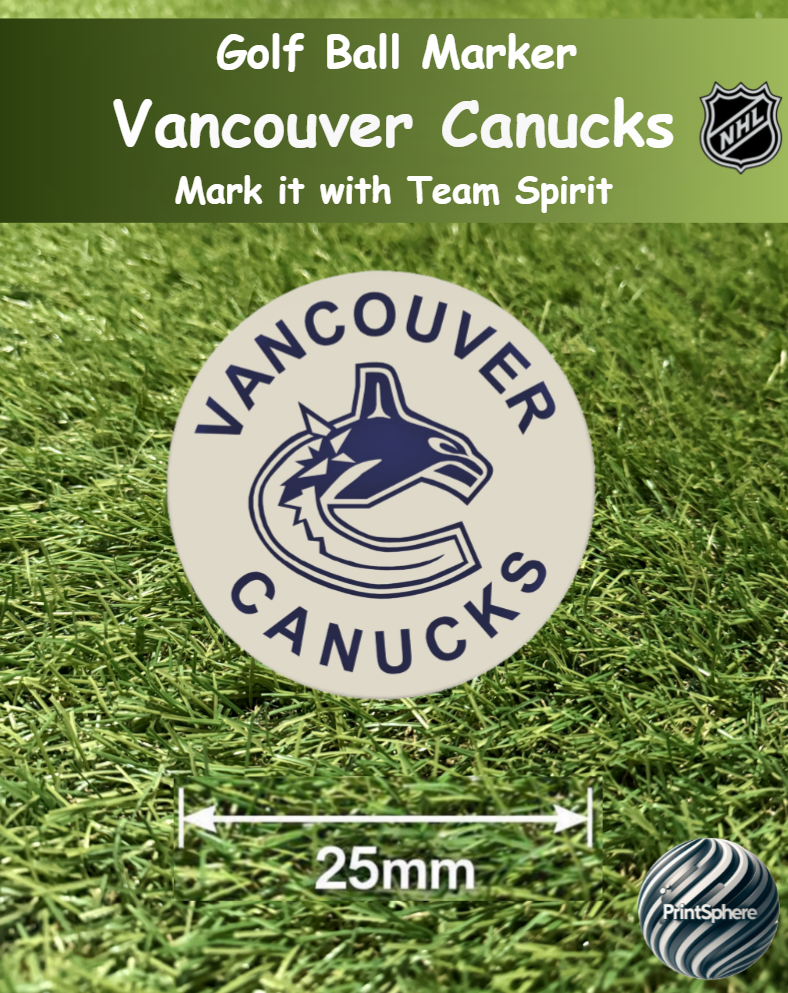 Golf - Golf Ball Marker - NHL - Pacific - Vancouver Canucks