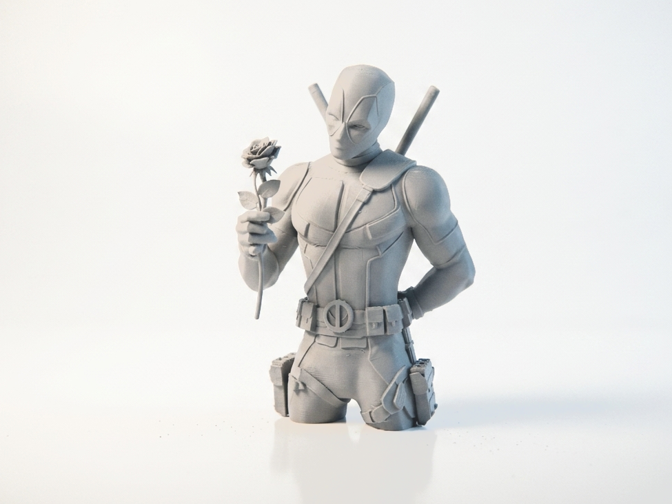 Deadpool With Rose Figurine Marvel 3D Printable
