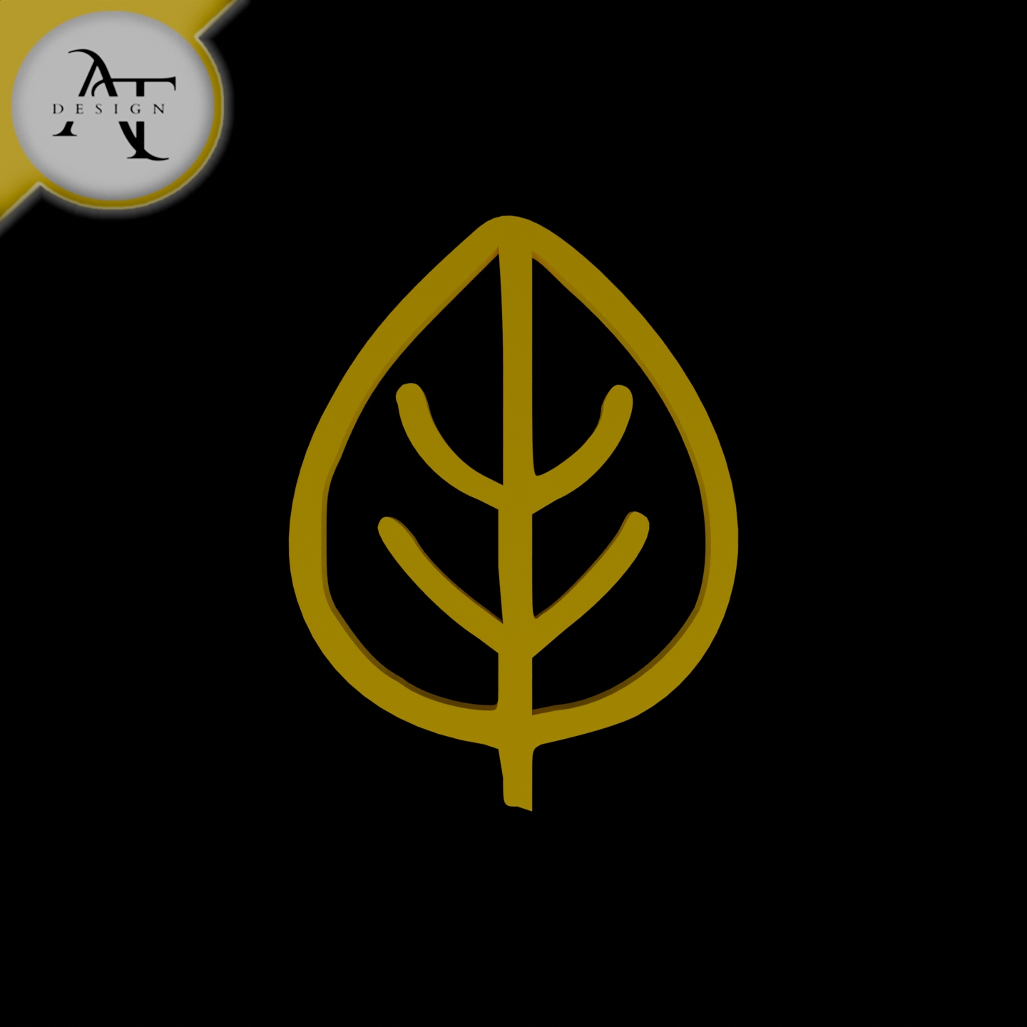 Simple Leaf Symbol - 2D Art