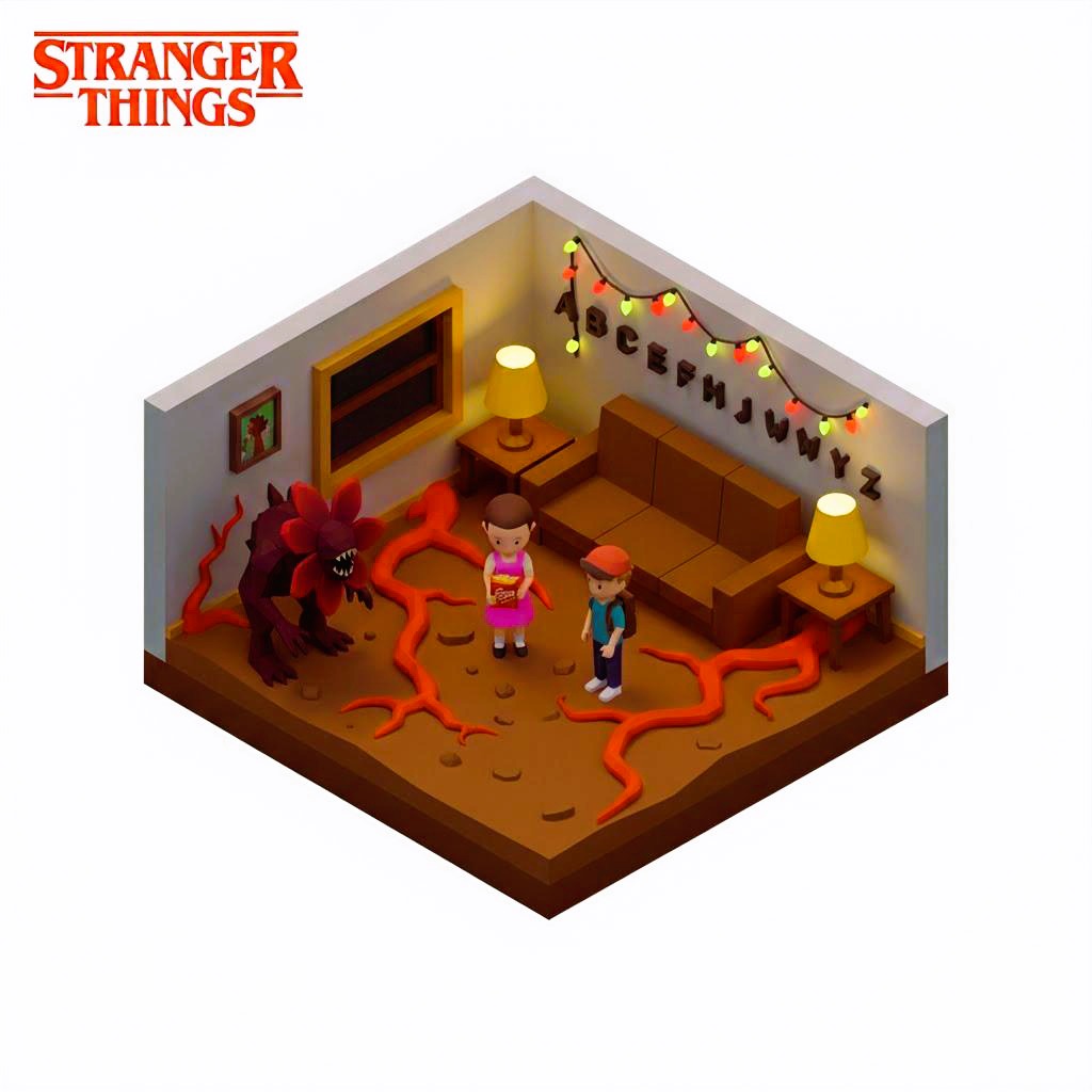Miniature Diorama Stranger Things