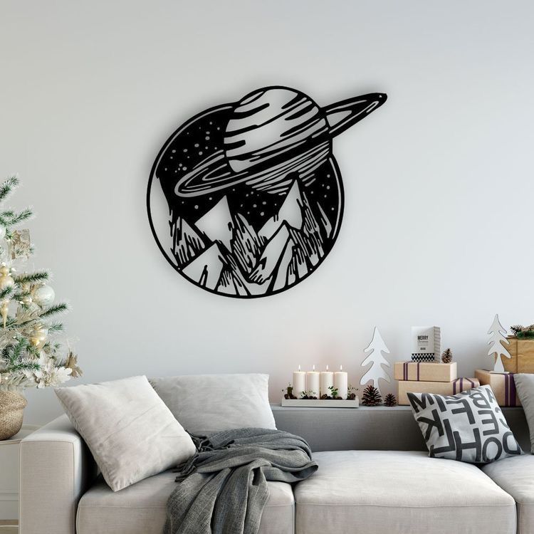 Wallart Nature Space Saturn
