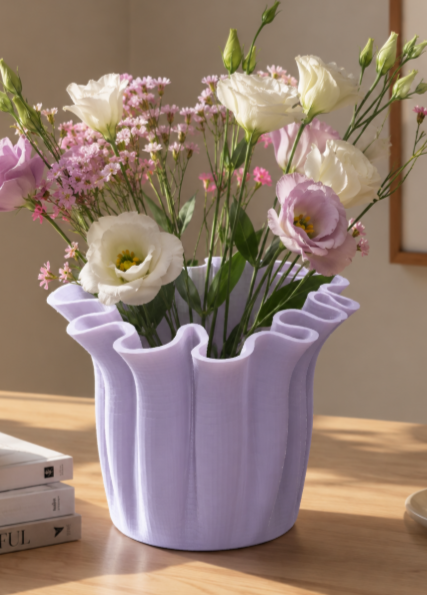 Bloom Vase – Organic 3D Printed Flower Vase