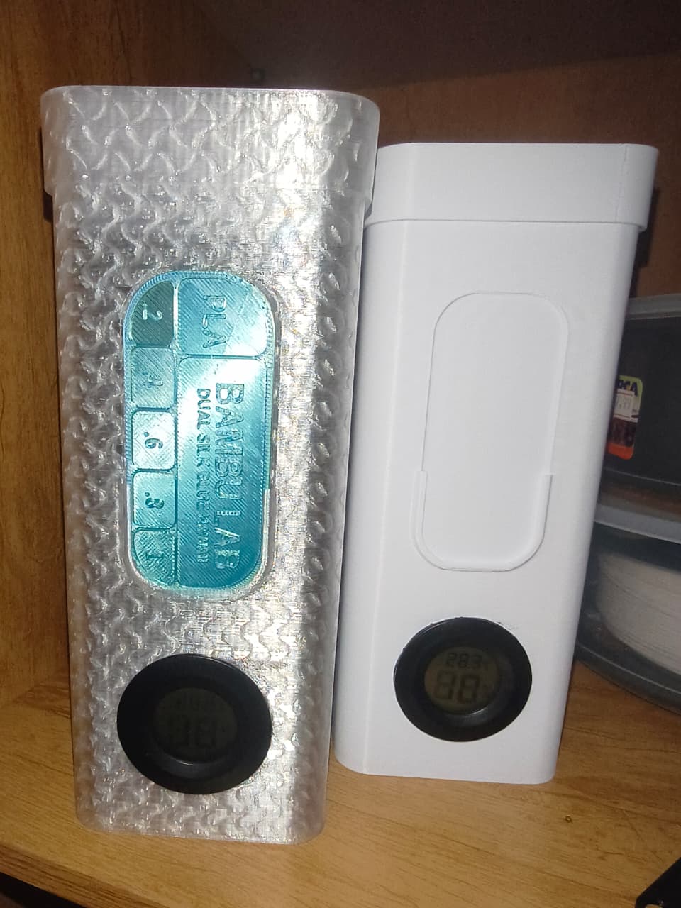 Parametric Filament Sample Card (Custom Label + Layer & Translucency Test) – Holy Grail Dry Box Compatible