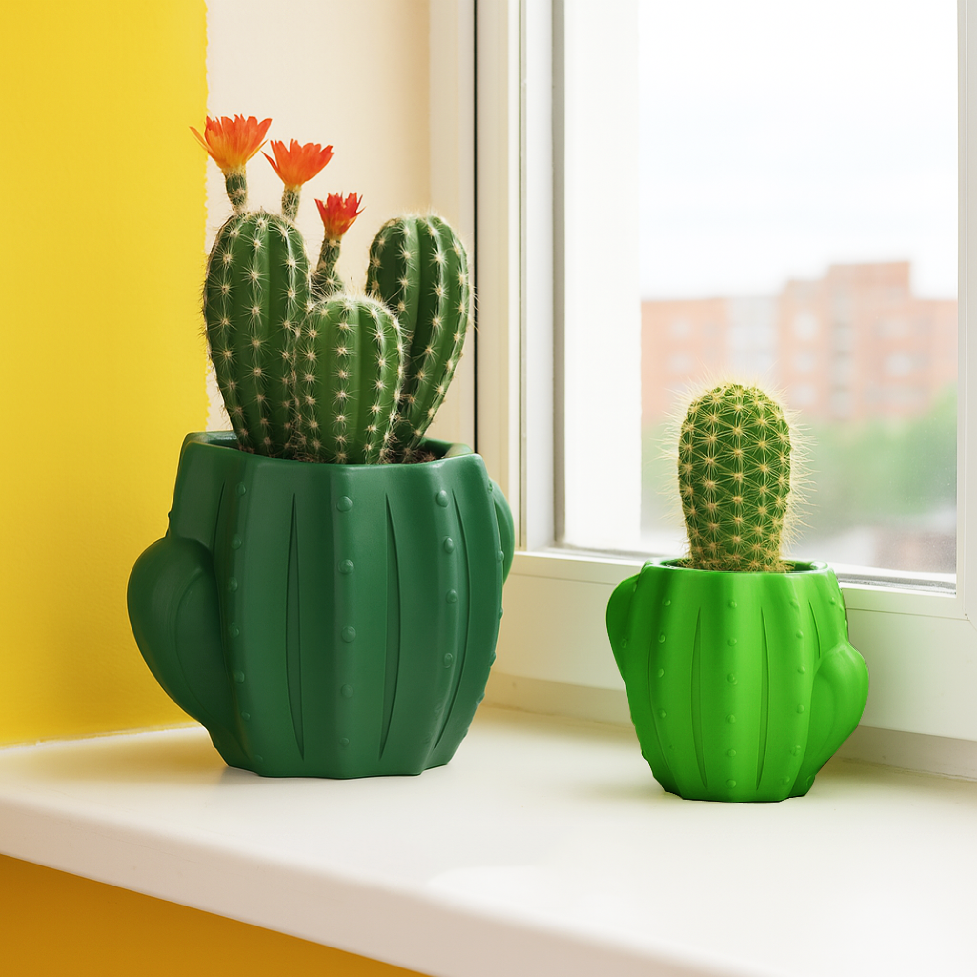 Cactus Floral Vase
