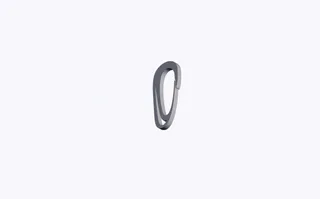 O Hook Carabiner Link (10) Skinny Flexible Clasp