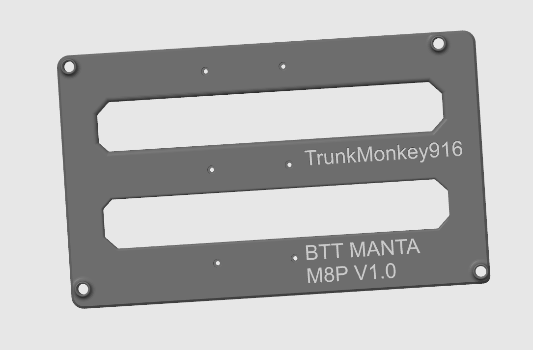 PCB Mount for Big Tree Tech Manta M8P Ver 1.0 Vertical