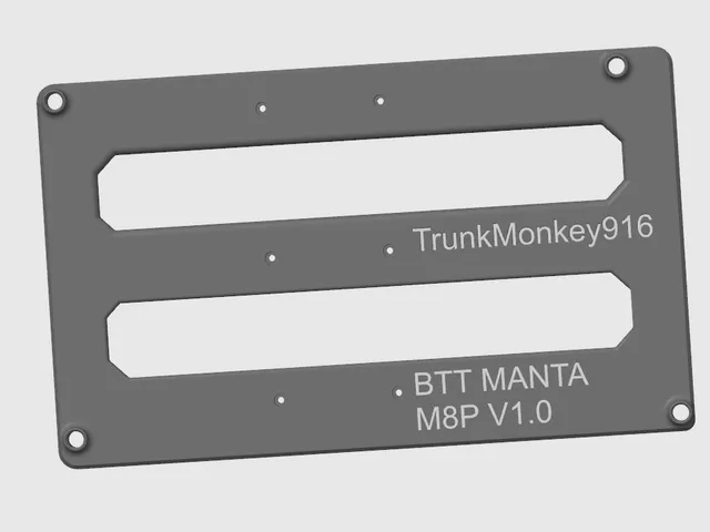 PCB Mount for Big Tree Tech Manta M8P Ver 1.0 Vertical