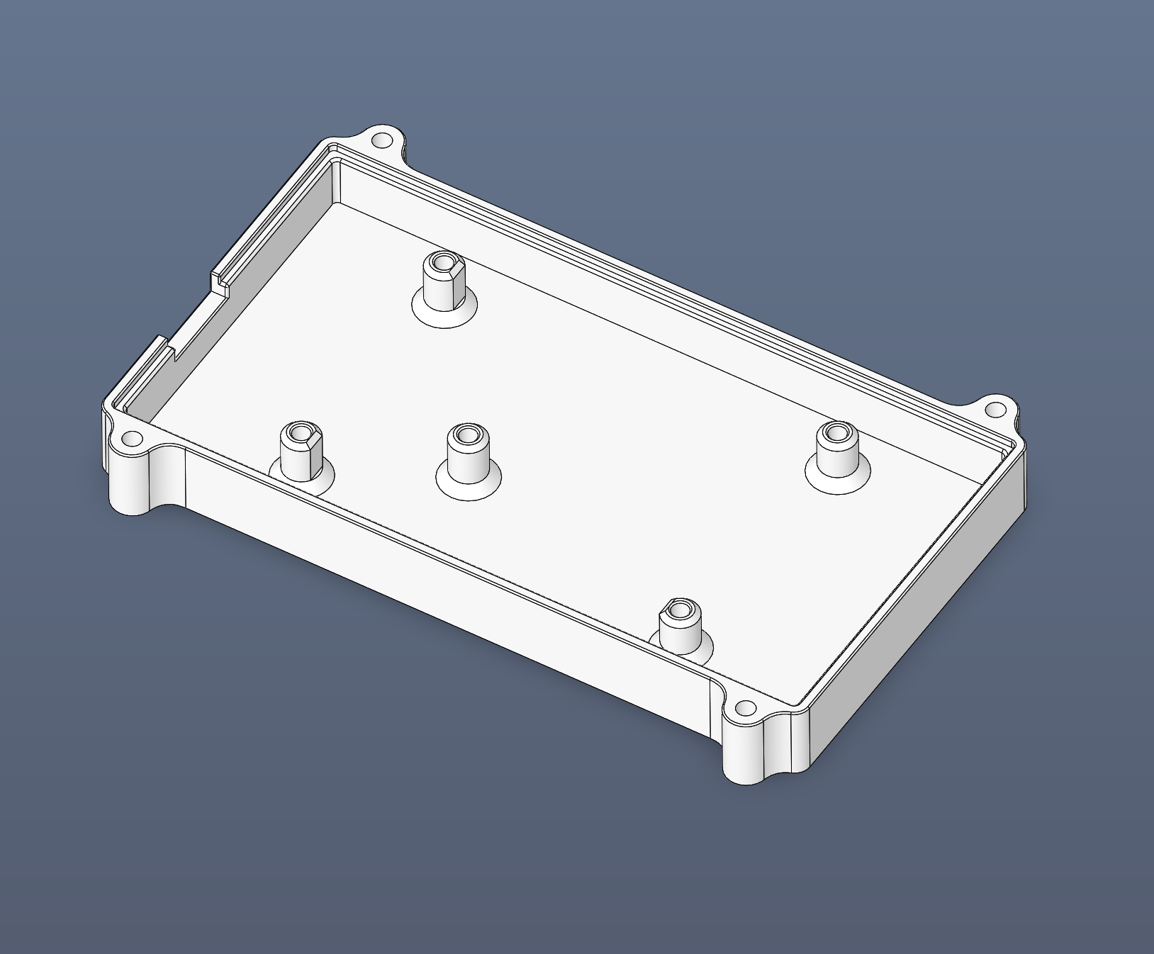 STM32 Nucleo-144 Case With Ethernet Cutout and Ext. Mounting Holes 3D model