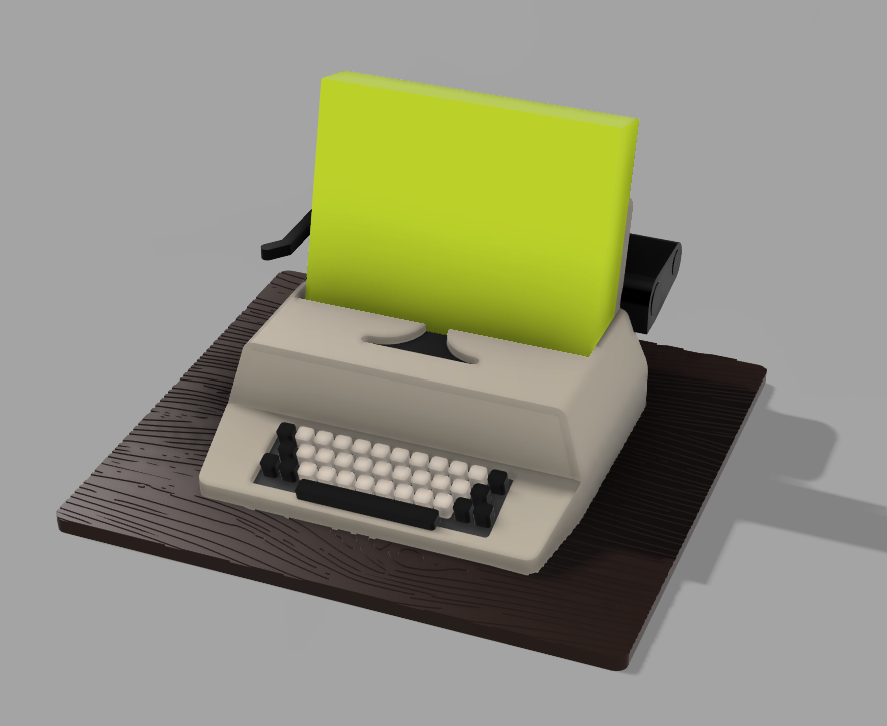The Shining Sticky Notes Holder Typewriter