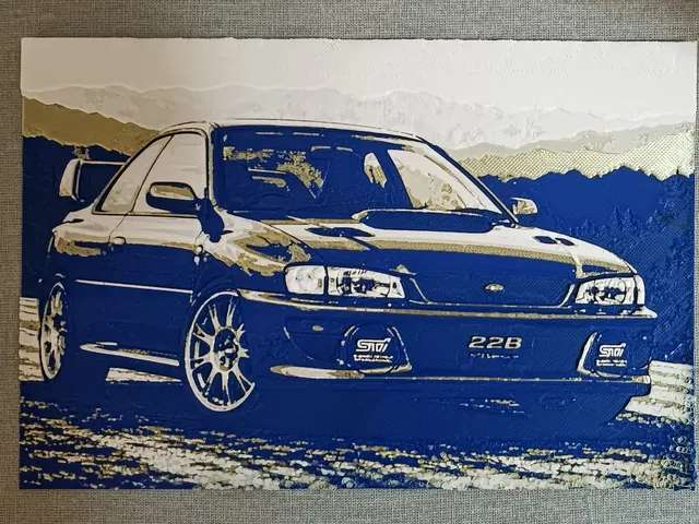 Hueforge Subaru Impreza 22B