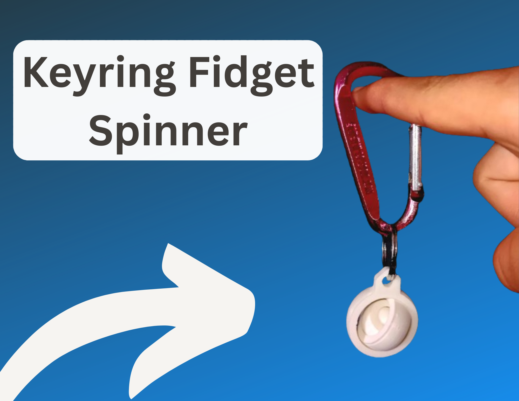 Keyring Fidget Spinner