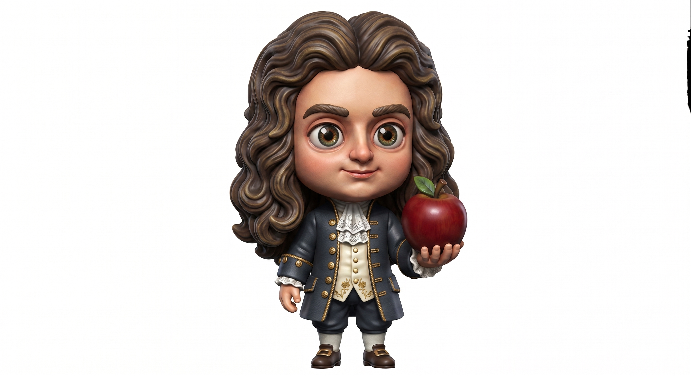 Isaac Newton Chibi - The Father of Physics (Free STL)