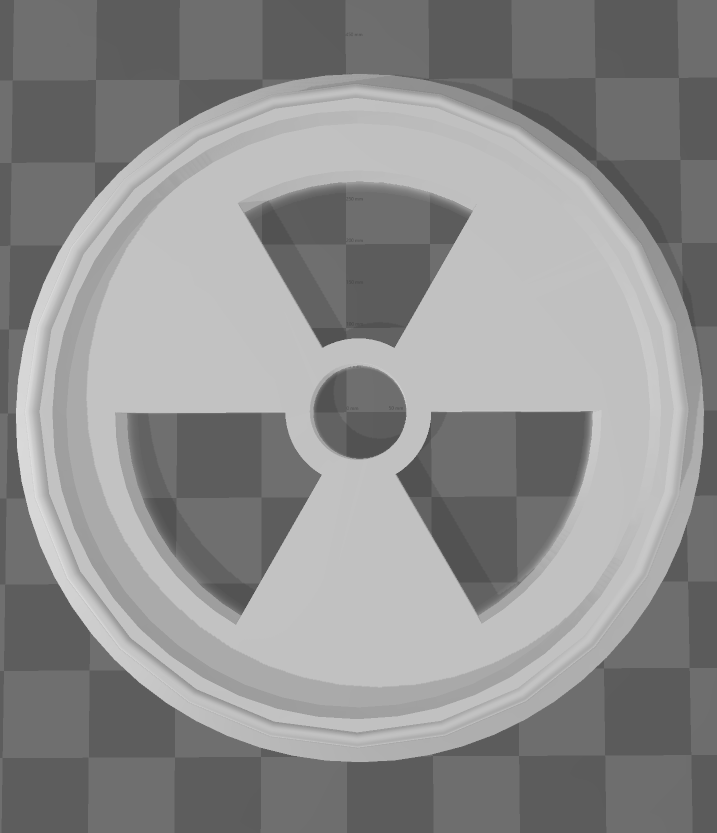 Fan Cover for Centauri Carbon with Radiation Symbol
