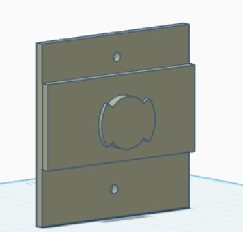 Broadlink RM4 pro flush mount holder 3D model
