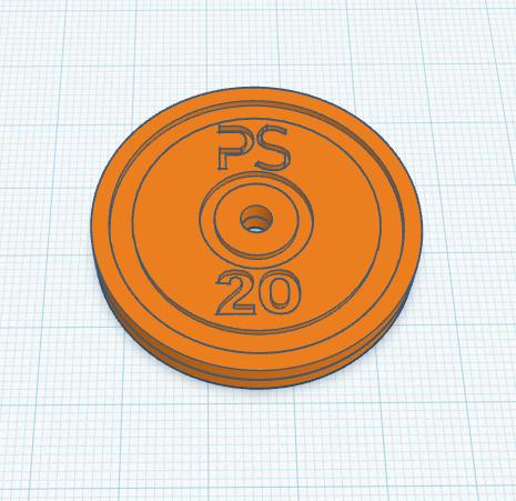 branded weight plate keychain