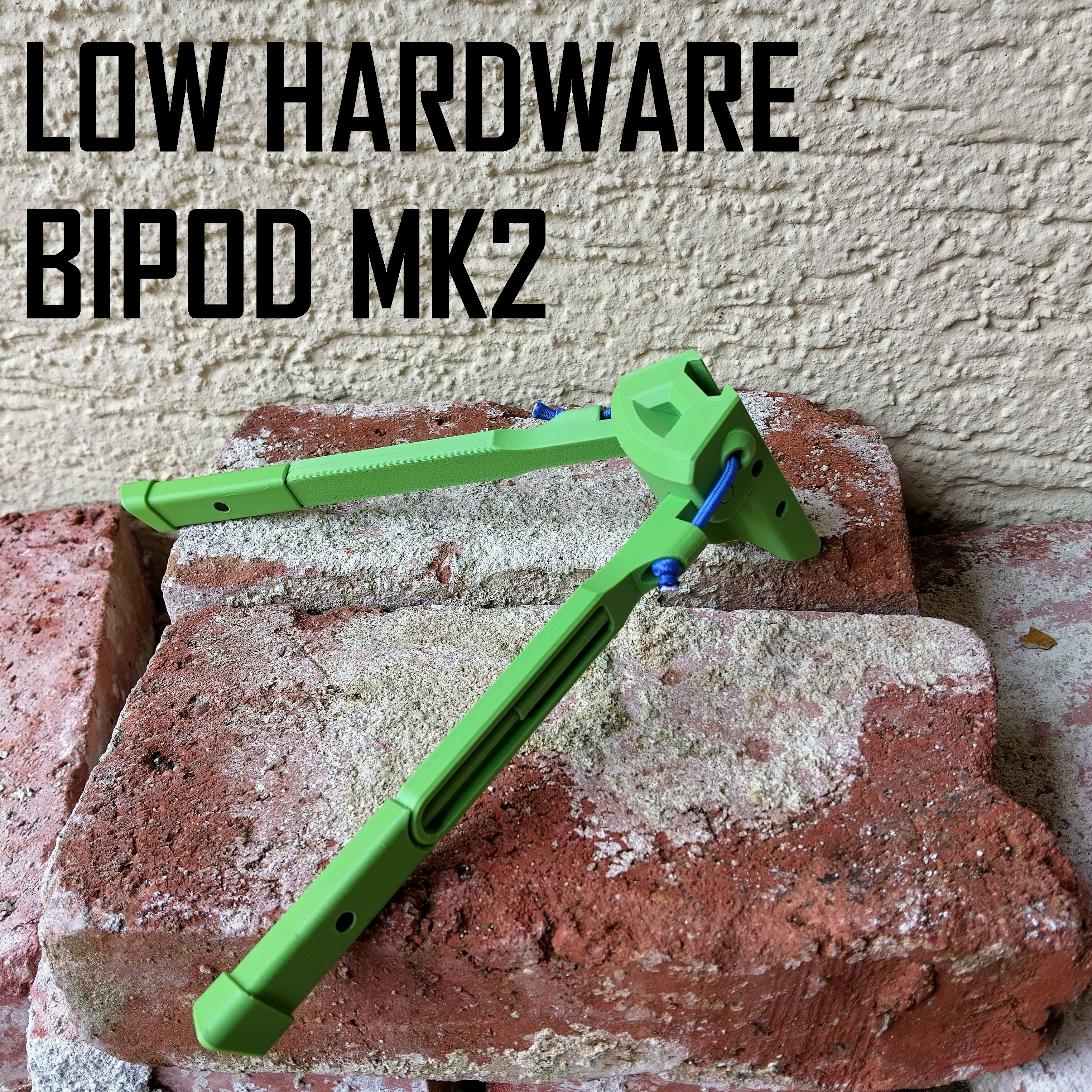 Low Hardware Bipod (Picatinny for Nerf and Airsoft)