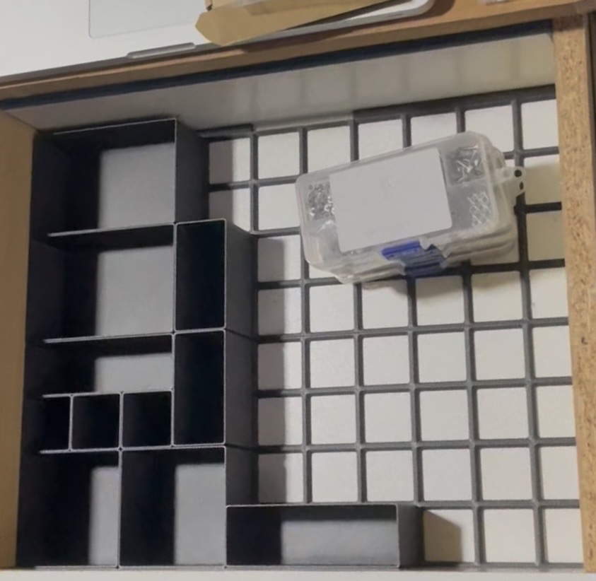 Organizacion cajones rejillas + cajas - drawer organisation grid + boxes