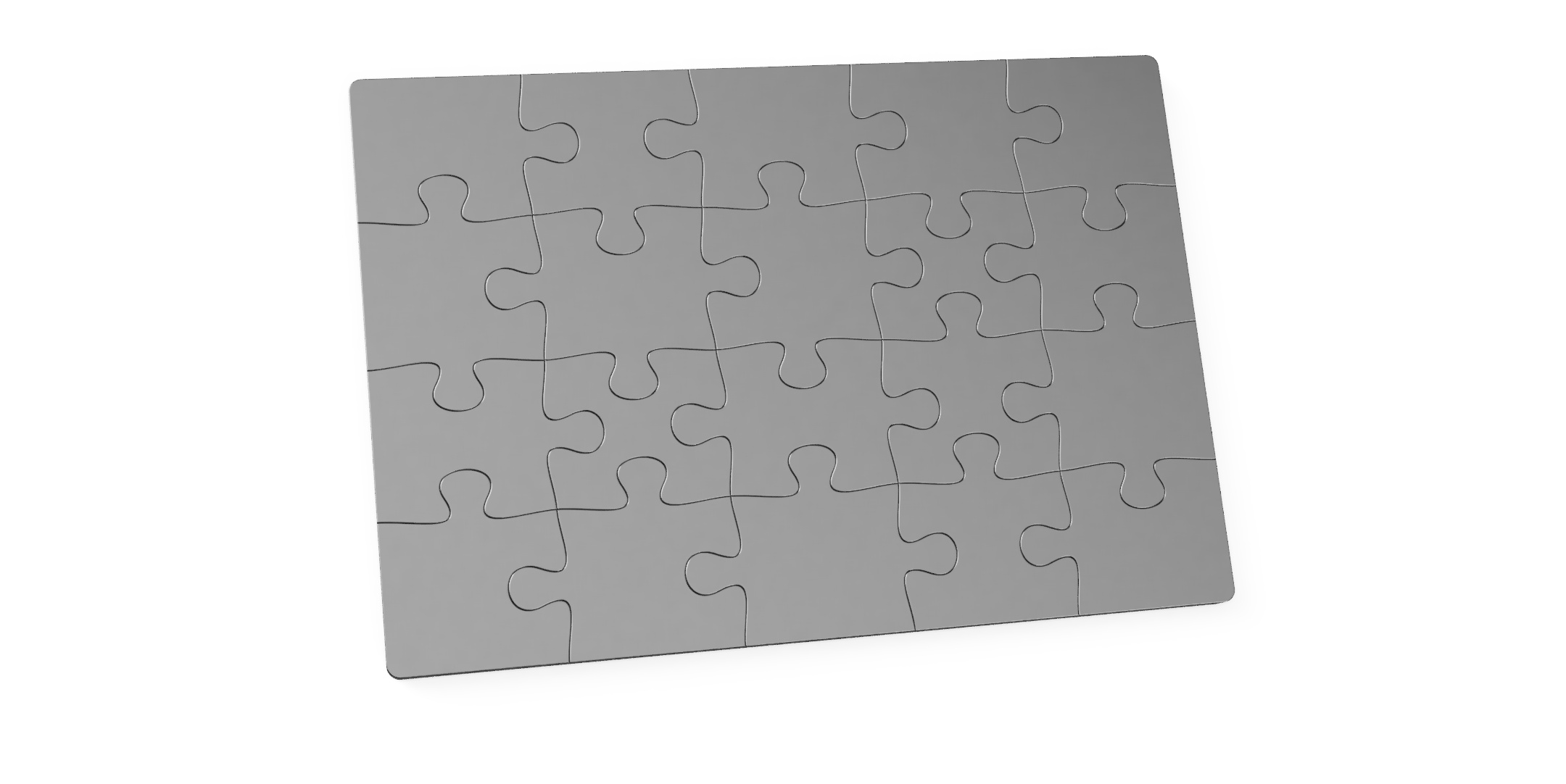 Jigsaw Puzzle 5x4 pieces, 130 x 90 mm for custom FOTO-PUZZLE