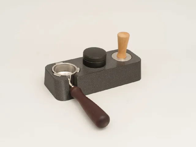 51mm (dedica) tamper and organisation station for bottomless portafilter