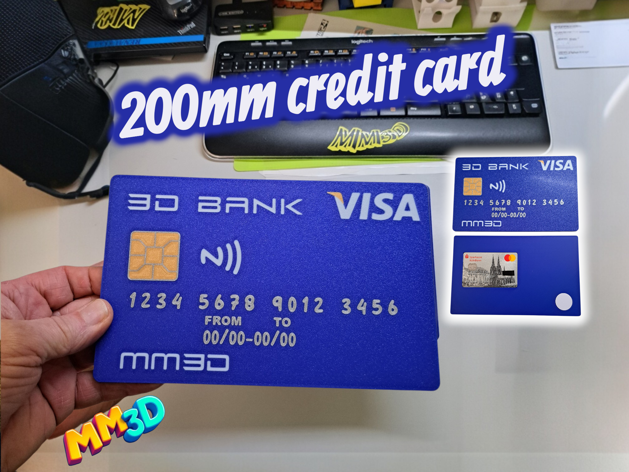 Funny Oversized Contactless Credit Card with NFC Slot