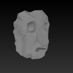 Rock that looks like a face rock from Gravity Falls