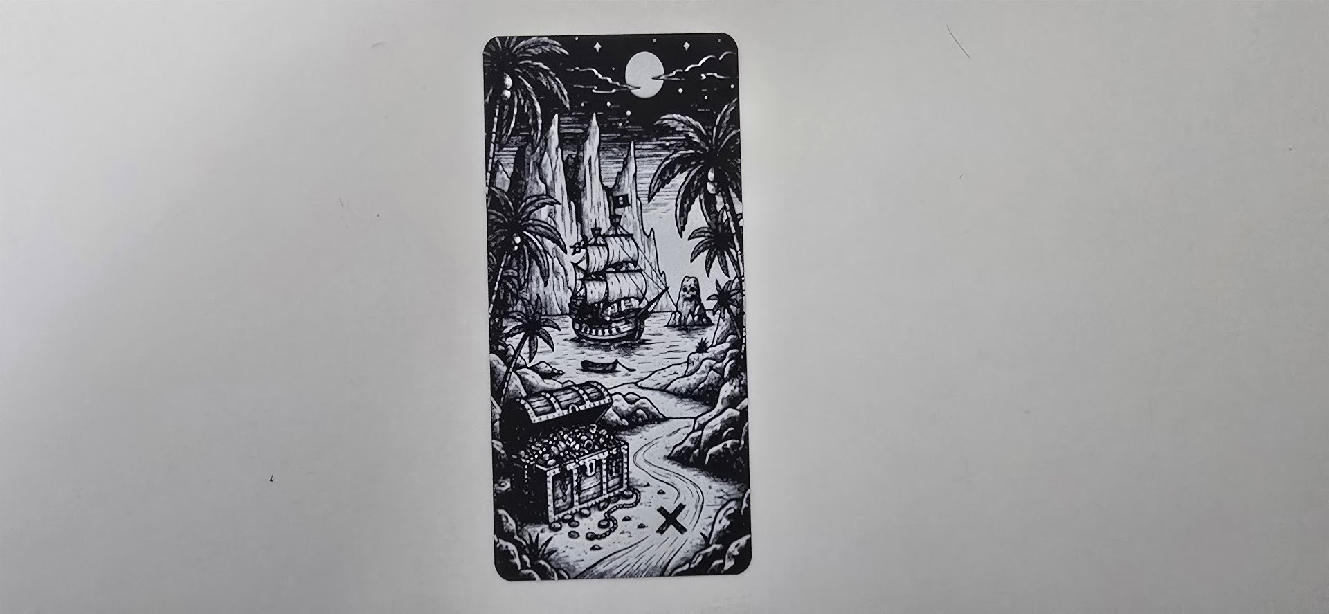 Treasure Island Pirate Ship Adventure Bookmark