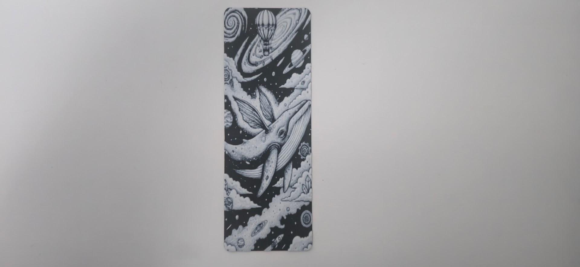 Cosmic Flying Whale Fantasy Bookmark