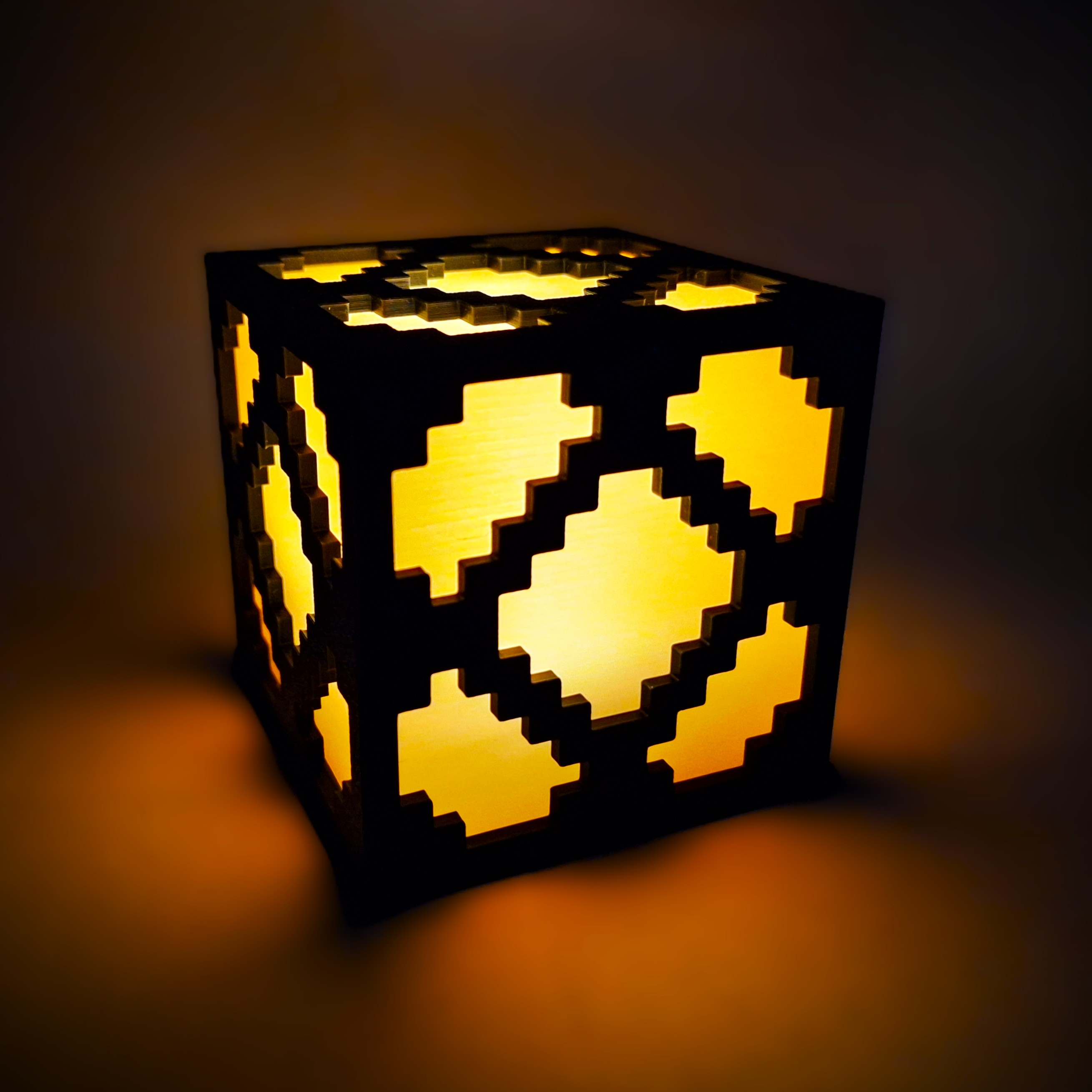 Minecraft Redstone Lamp - Bambu Tealight (no glue)