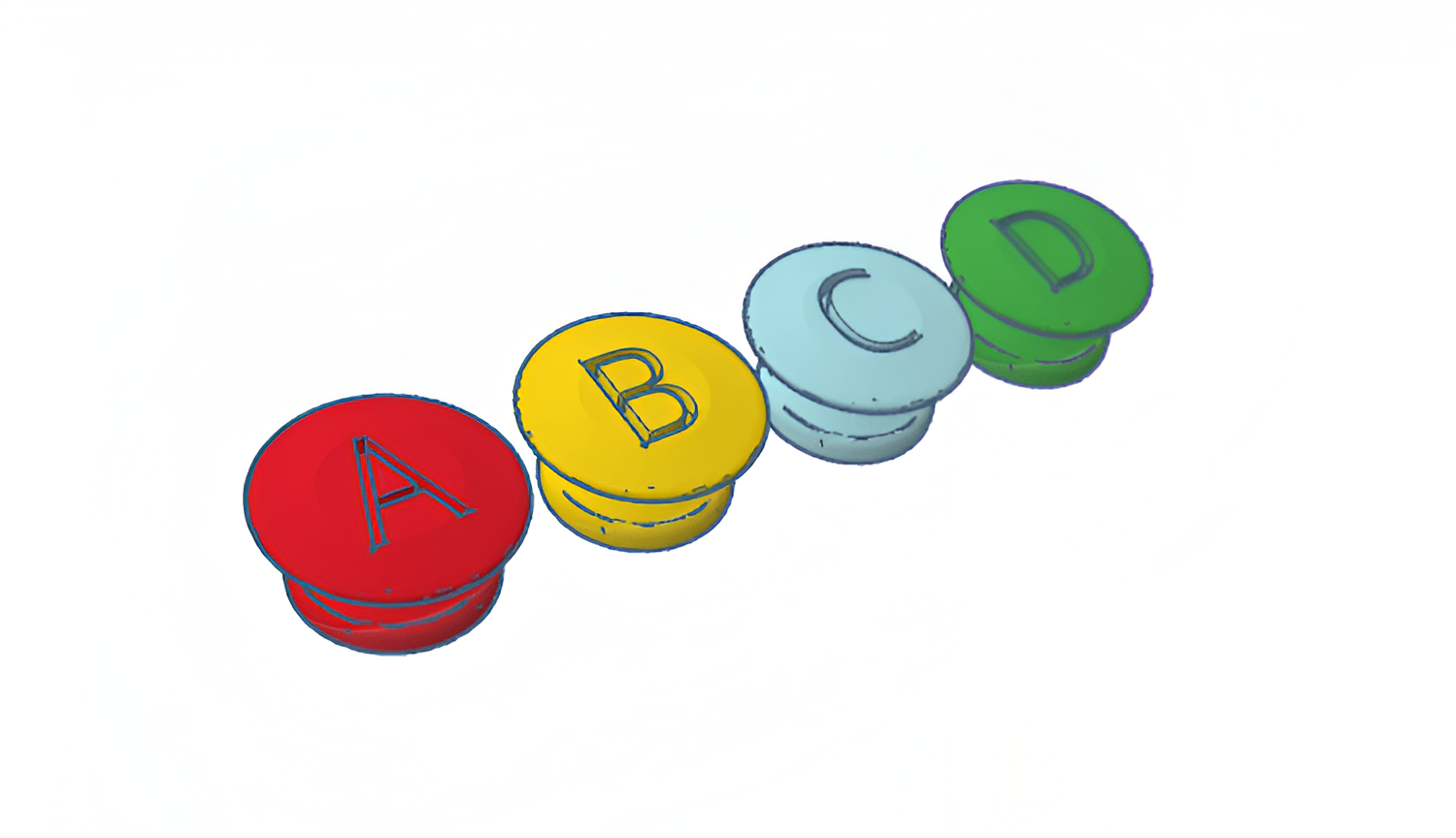 Alphabet Shoe buttons