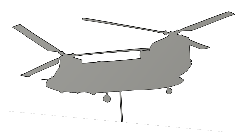 CH47 Chinook Coat Hanger for Cubicle