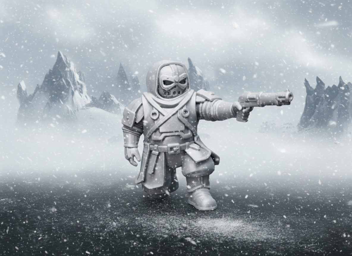 Cute Skull Knight – Fantasy Mini Figure- (Pose 2)