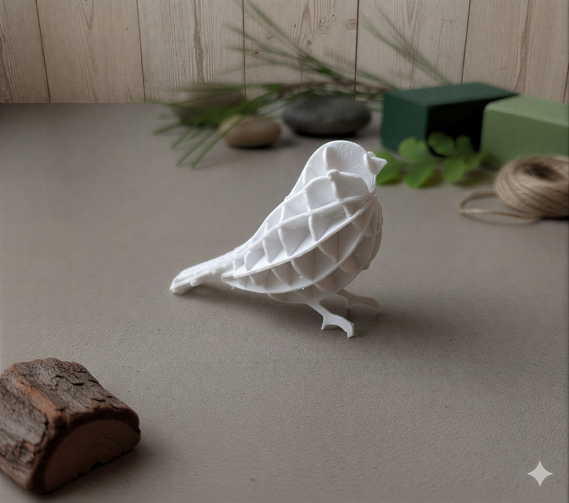 Birby - Cute Bird Snap-fit 3D Puzzle - Kit Card