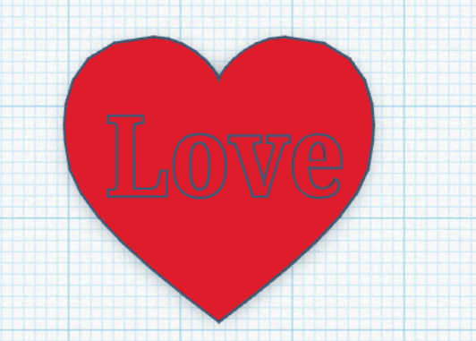 Heart with text
