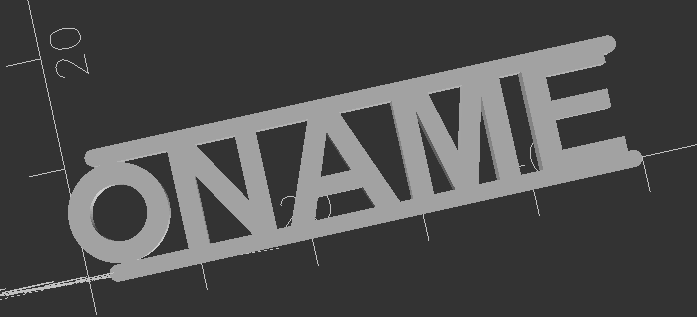 Name Tag as Keychain