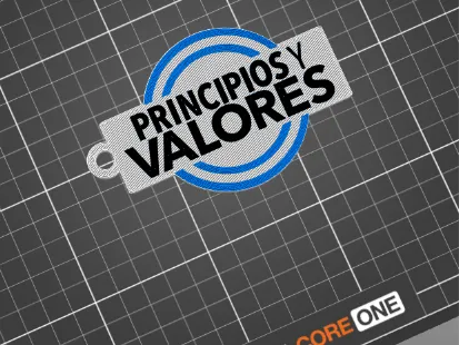 Llavero Principios y Valores