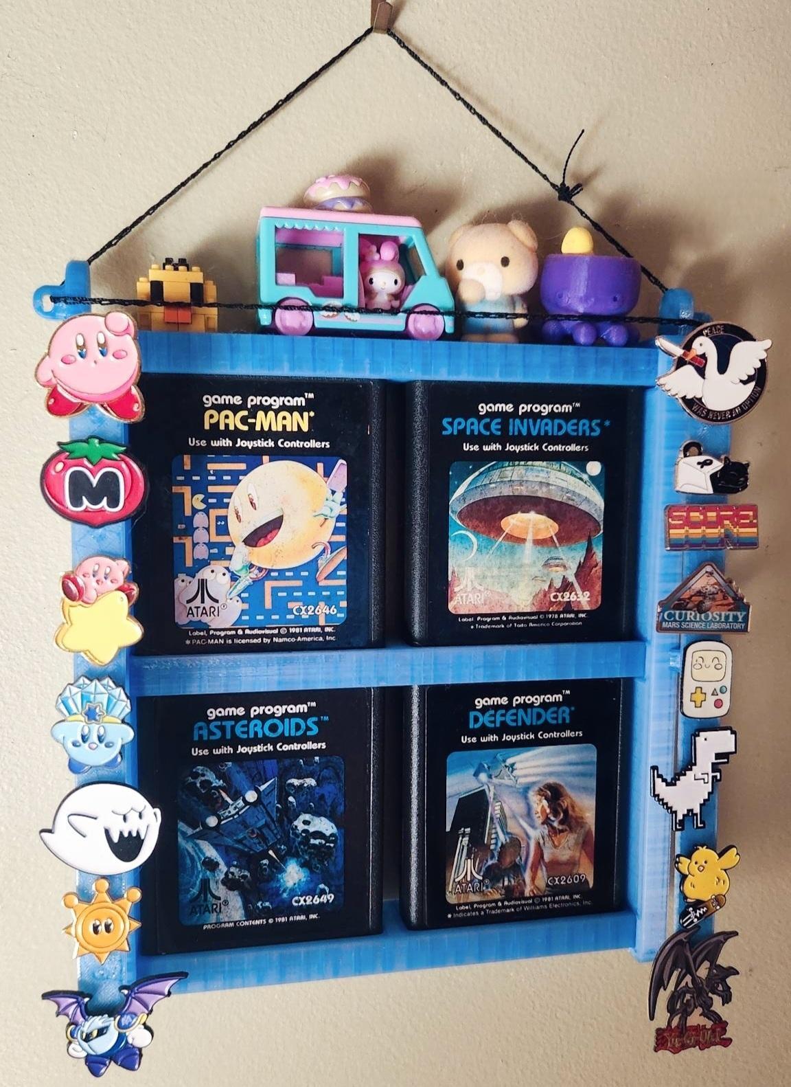 Atari 2600 Cartridge Wall Art Display