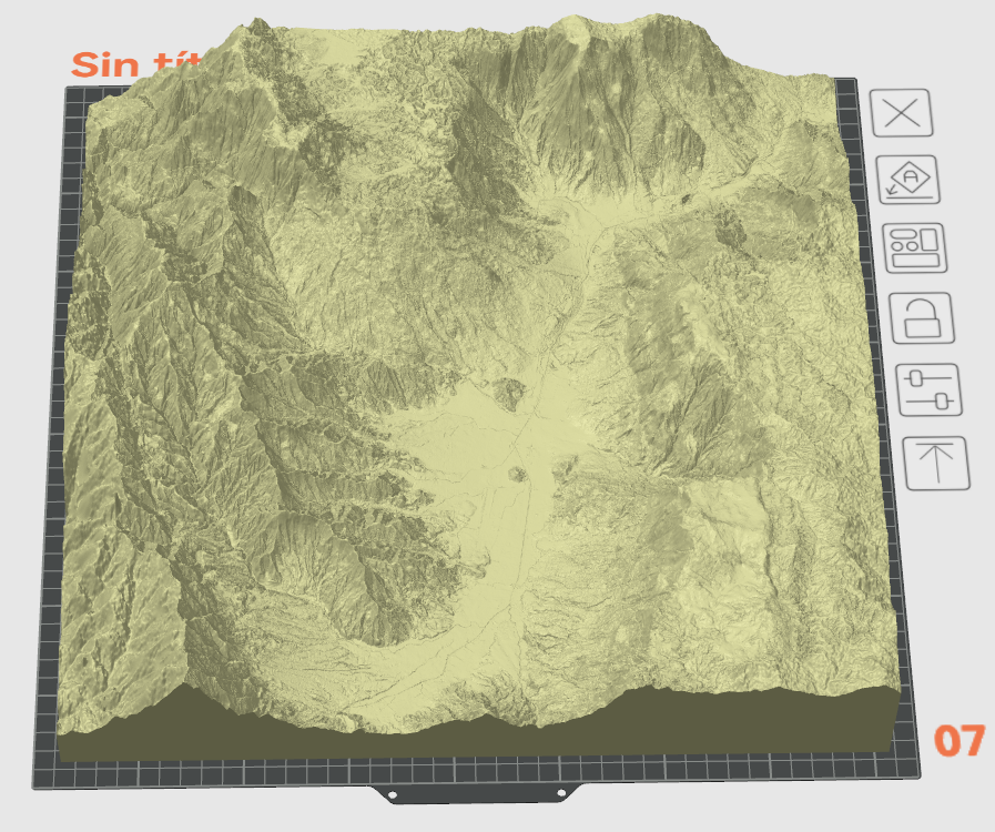 Medellín Topography 3D – DEM LiDAR 1m | 3X Vertical Exaggeration