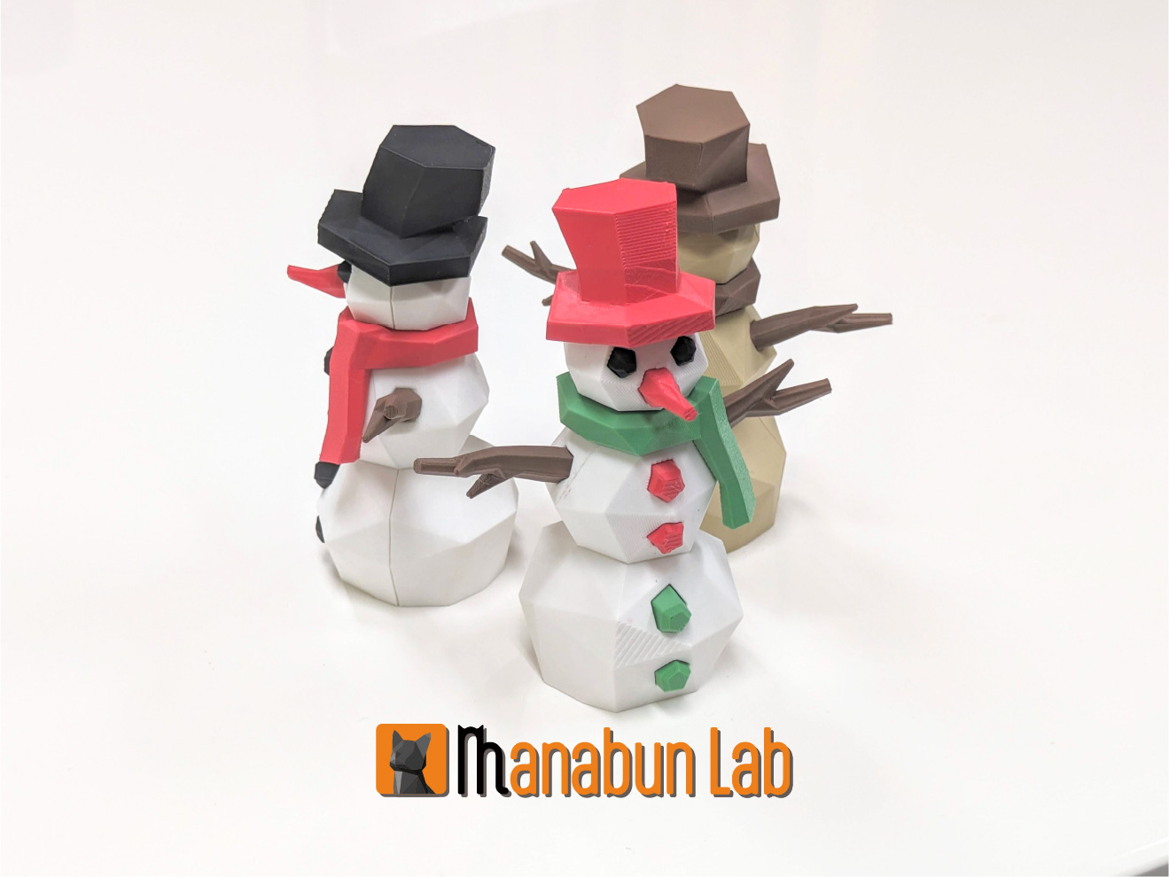 Low Poly Snowman Puzzle — miniatura 3