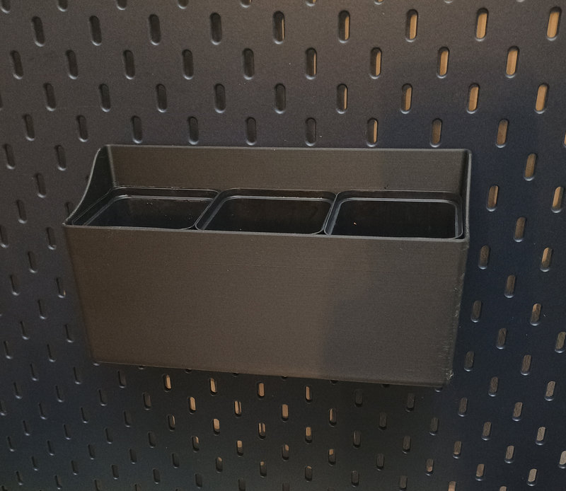 Skadis:  Plant Pot Holder ( 3  pots à 80x80mm )