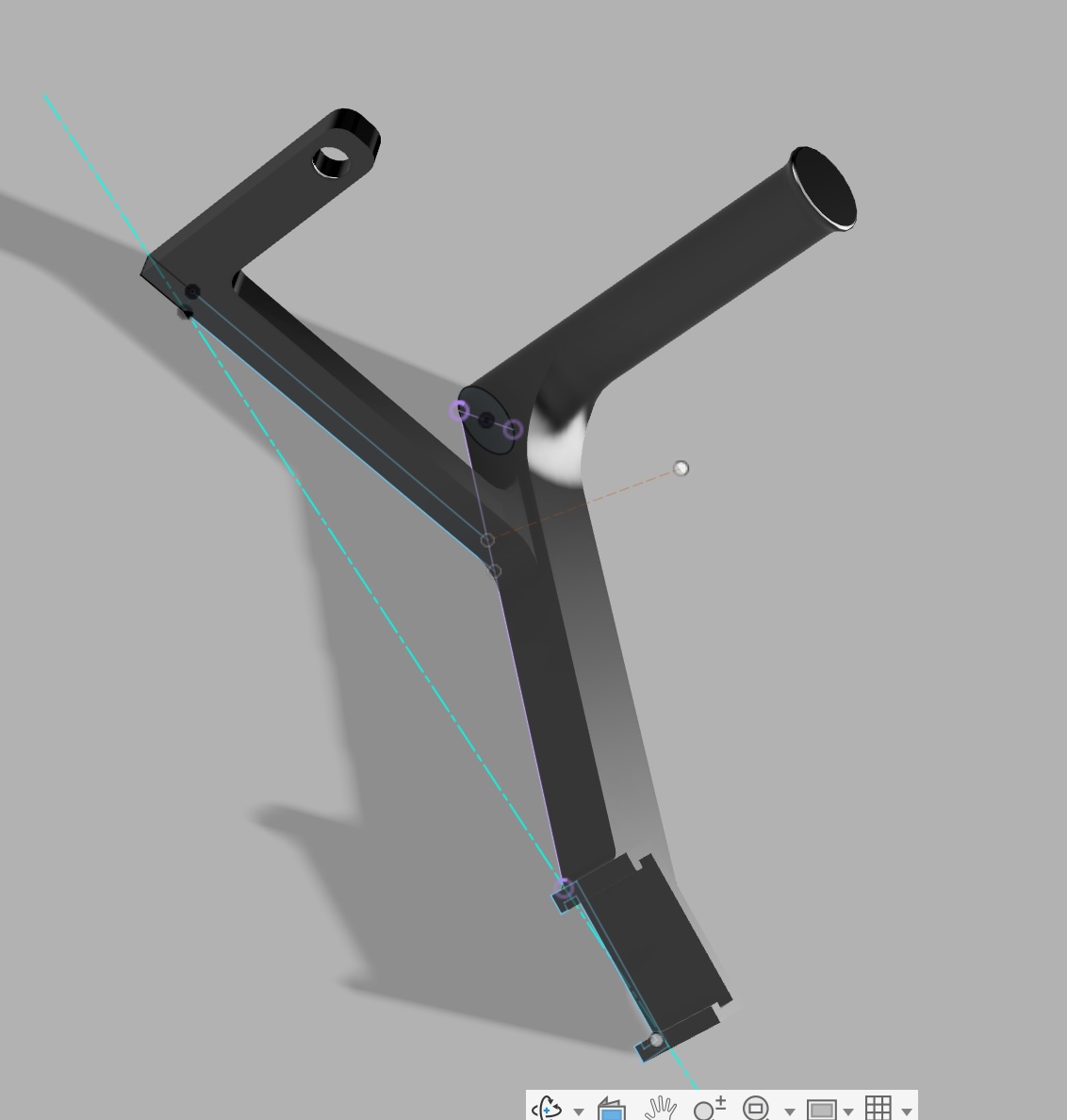 support supplémentaire pour bobine sur cadre wk4 - additional support for spool on wk4 frame