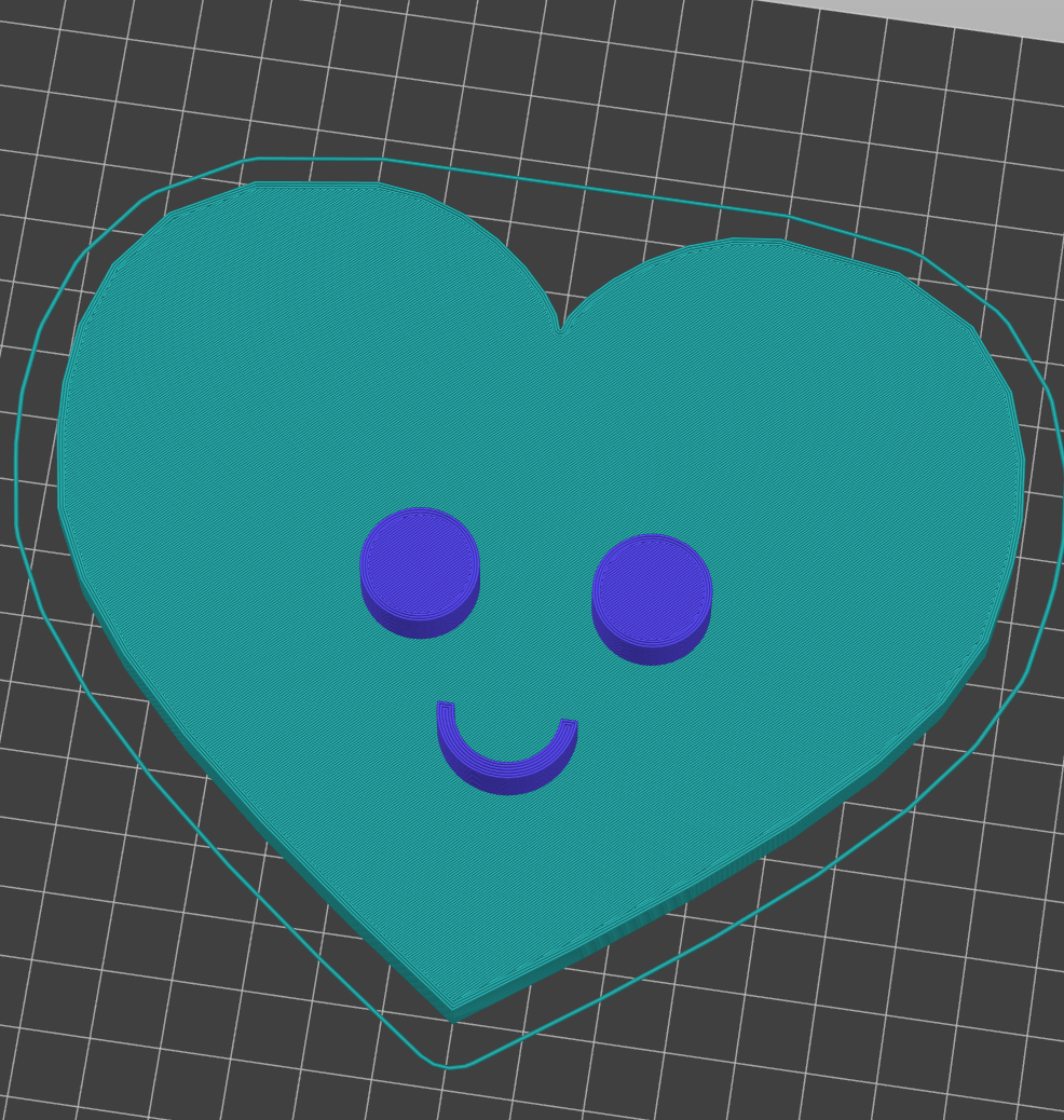 Heart with smiling face