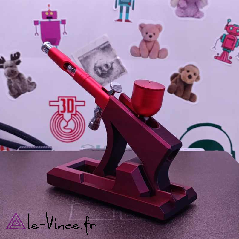 support pistolet aérographe
