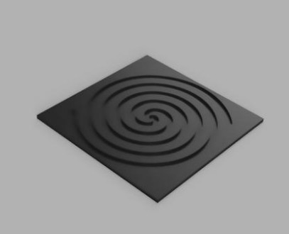 Spiral Template for Longarm Quilting Machine